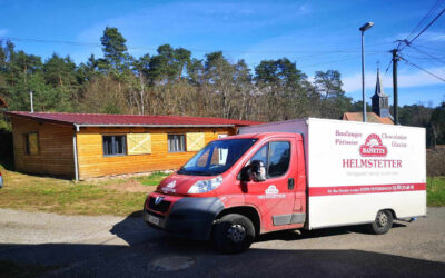 La camionnette devant le gite